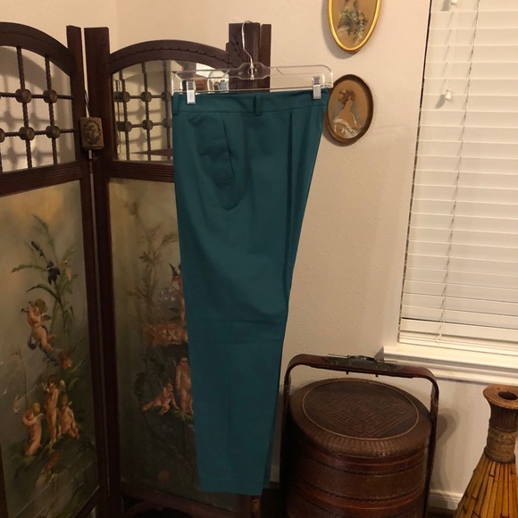 Lafayette148 Rainforest Green Slacks - Picture 7 of 10
